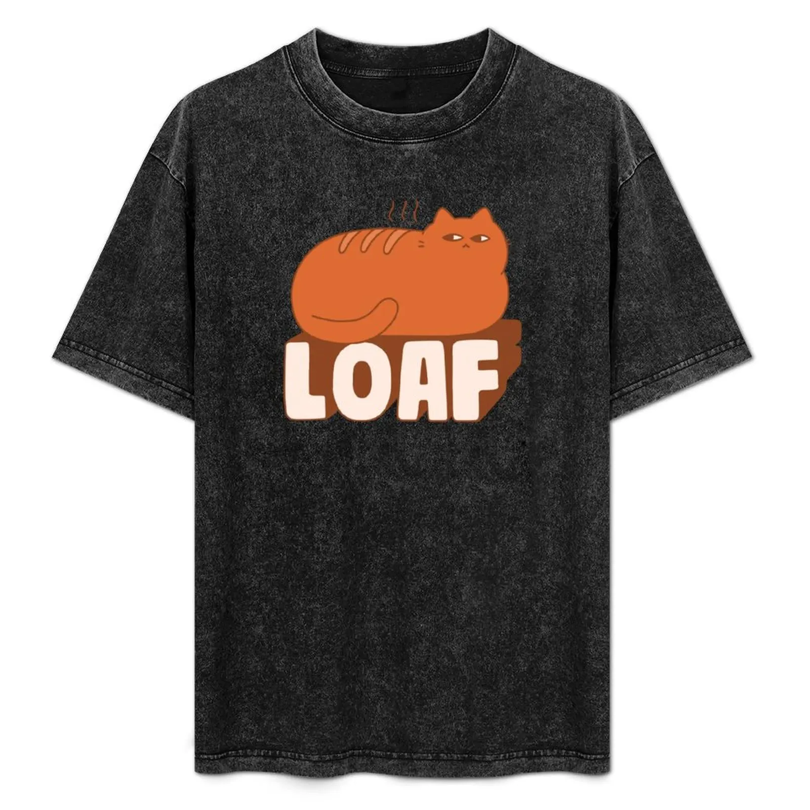 

LOAF T-Shirt Basic Plain Short Sleeve Crew Neck Tee