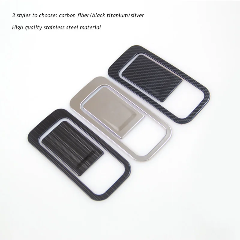 Car Co-pilot Storage Glove Box Handle Frame Stickers  Cover Styling 2Pcs/Set for VW Golf 8 MK8 2020 2021 2022 Accessories