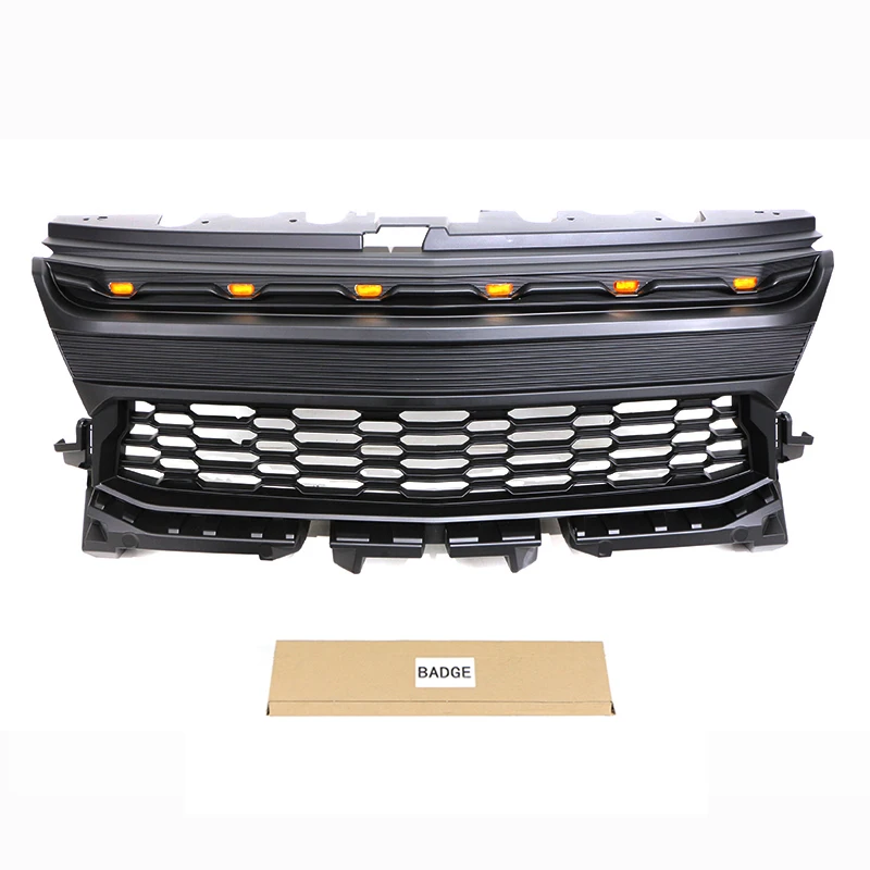 Front Grill W/Light Fits For Chevrolet Colorado 2021-2022 modification Racing Grill