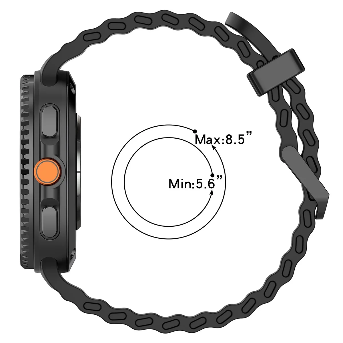 Sport Silicone Band for Samsung Galaxy Watch 8 Classic 46mm Two Color Marine Belt Bracelet Correa Galaxy Watch 9 8 40 44mm Strap