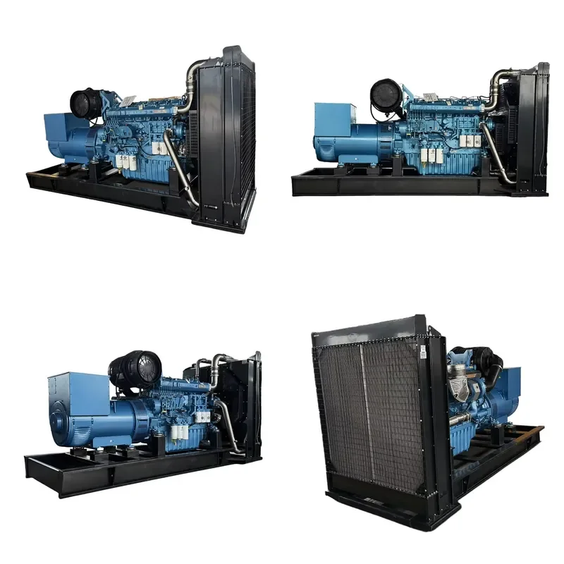 WEICHAI 450KW Generators 50Hz Brushless Alternator Open Frame 12V Auto Start System Generator