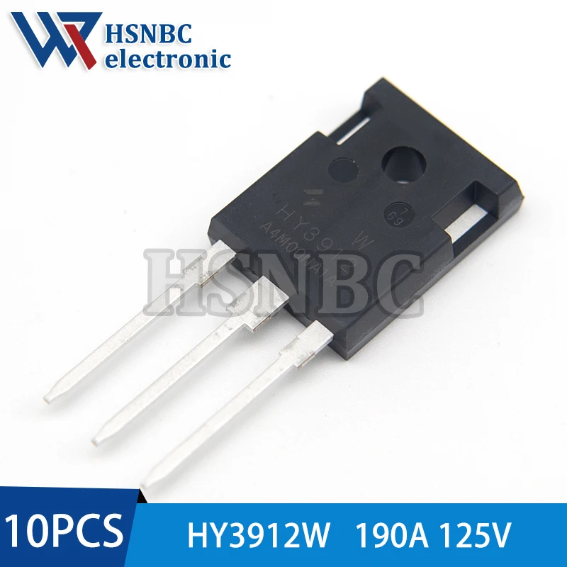 

10Pcs/Lot HY3912W HY3912 TO-247 190A 125V N-Channel Power MOSFET Transistor 100% New Original