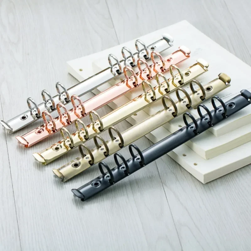 A6/A5/B5 Stationery Accessory DIY Notepad Metal Binder Clip Loose-leaf File Folder Notebook Binding Hoops Ring Binde Accessories