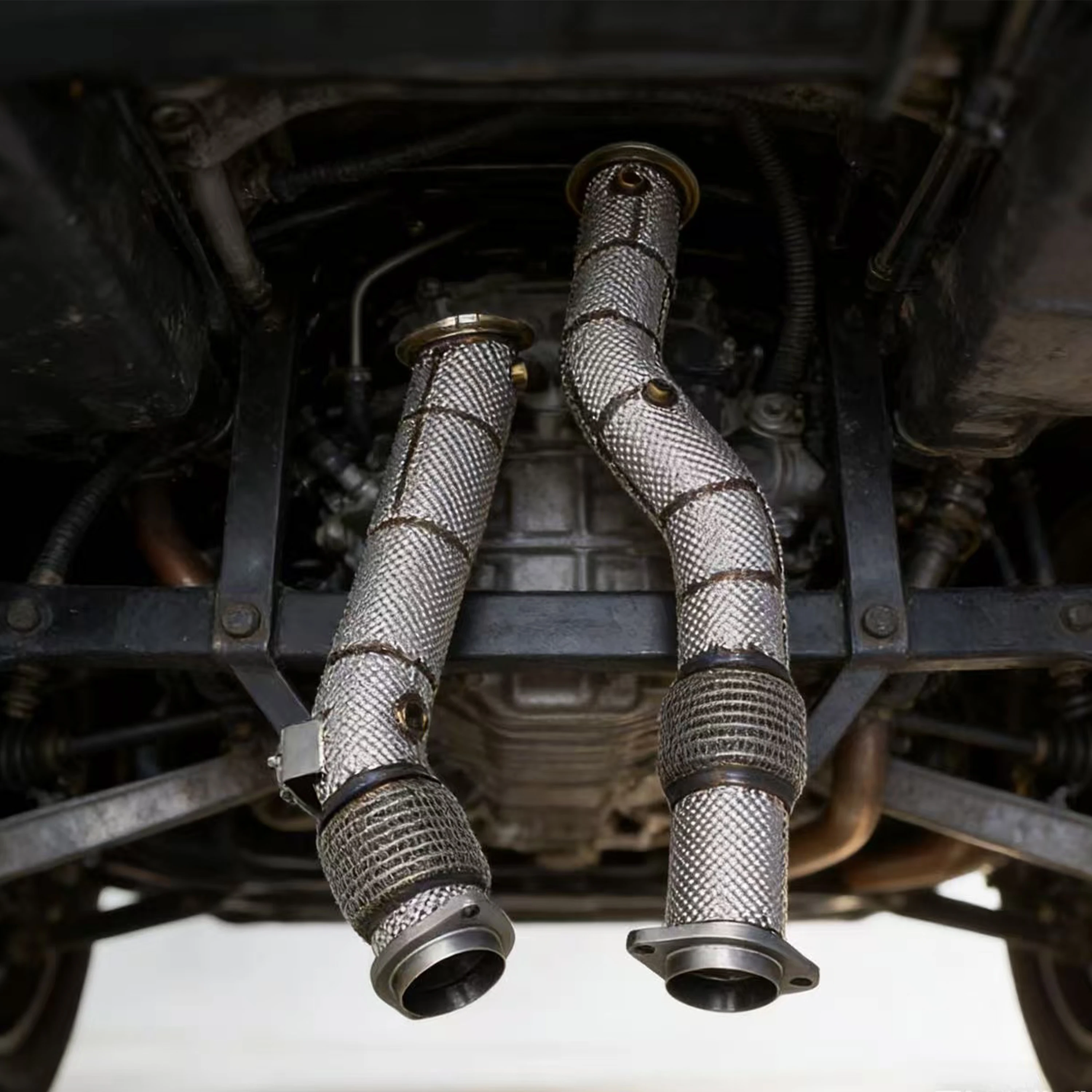 

ACE SU304 Stainless Steel Downpipe Exhaust for BMW F97 F98 X3M X4M 3.0T Heat Wrap Headers Performance Pipe Competition Downpipe