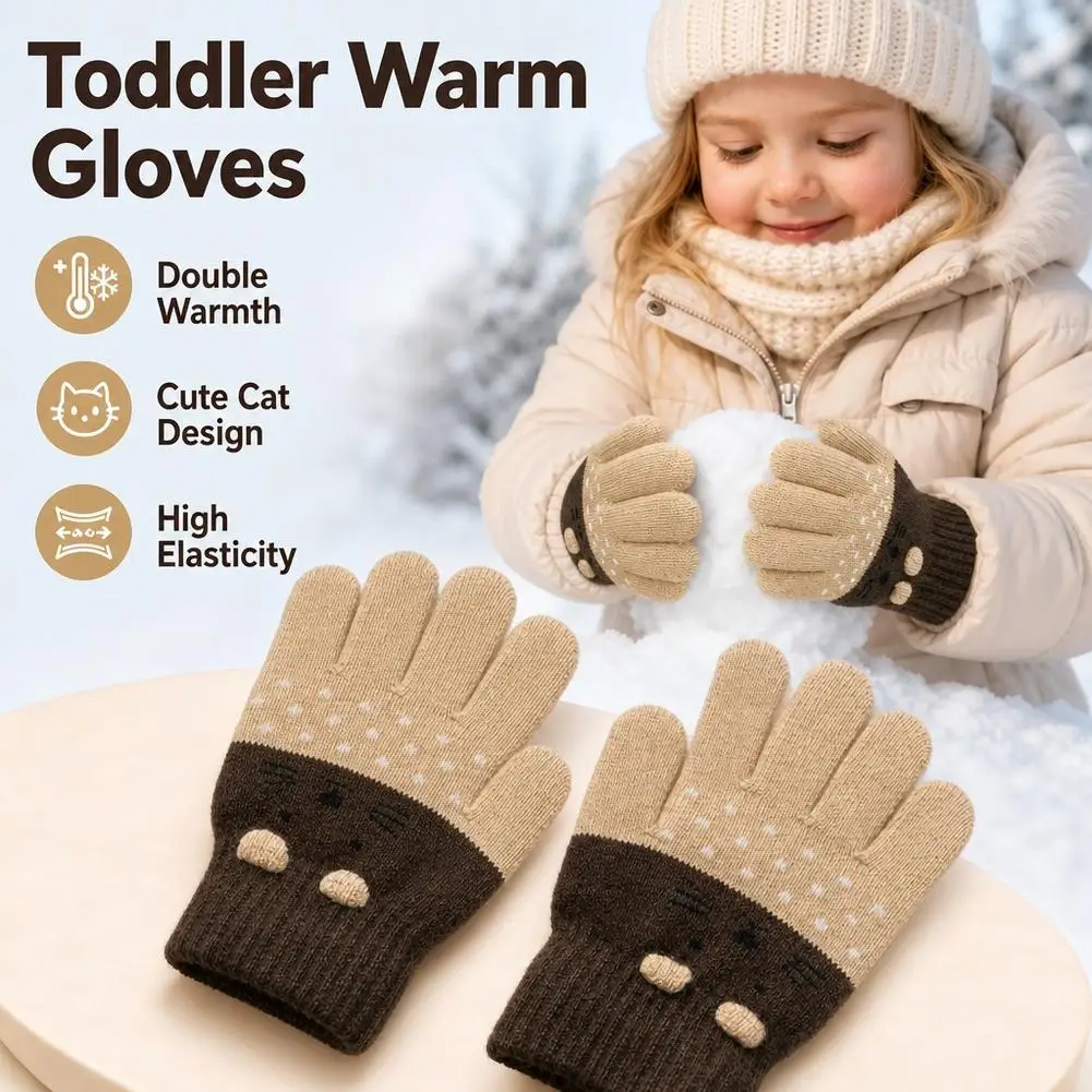 Детские вязаные перчатки с фли – обзор и цена Wool Glove Lined