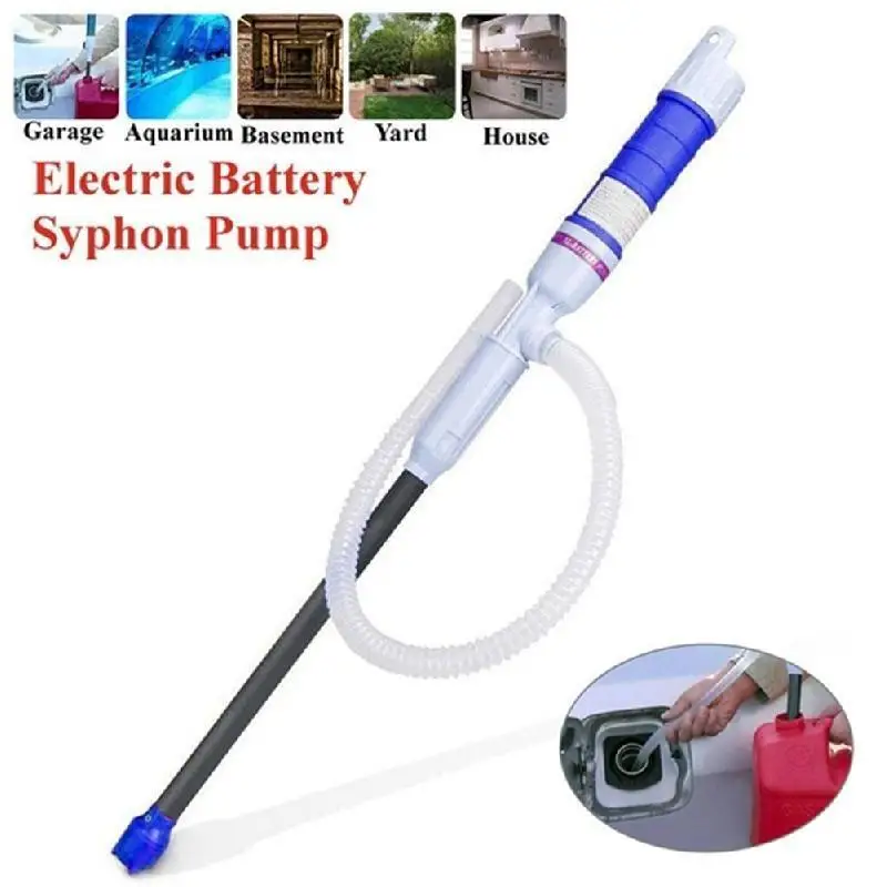 

Handheld Liquid Transfer Pump Battery Operated Liquid Transfer Water Gas Tools Petrol Fuel Portable Car Siphon Hose Outdoor