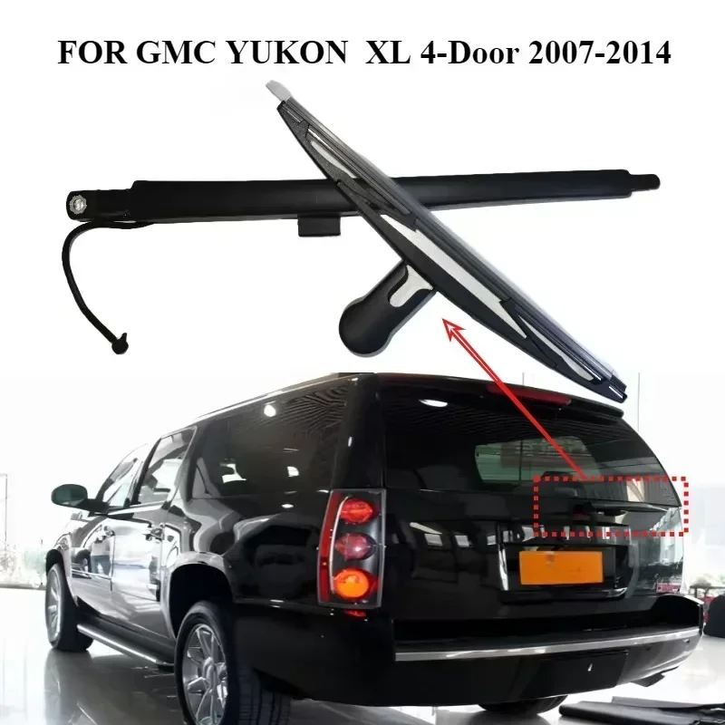 Rear Wiper Arm  Back Windshield Wiper Arm & Blade #15277756 For GMC YUKON  XL 4-Door 2007-2014 Replacement Window Brush Kits