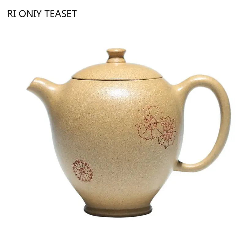 

130ml Yixing Purple Clay Teapots Famous Handmade Tea Pot Raw Ore Section Mud Kettle Chinese High-end Zisha Tea Set Collection