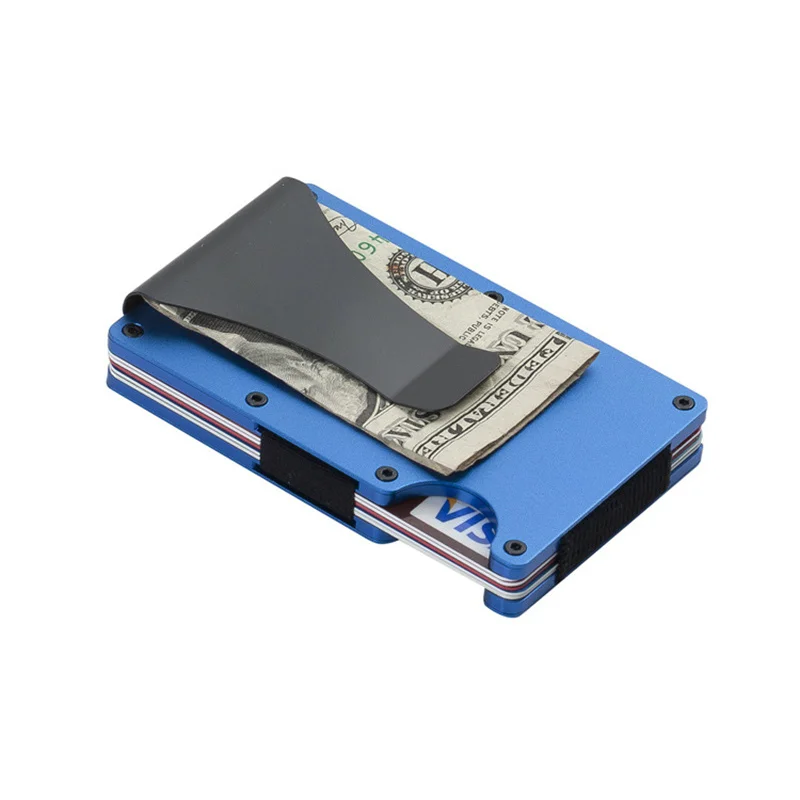 Porta Carte Credito Uomo Business Credit Card Holder Male Wallet Pasjeshouder Purse for Men Minimalist Porte Grise Rfid Luxury