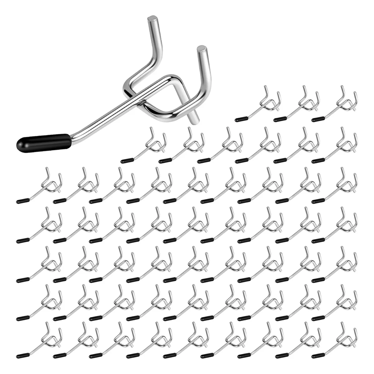 Pegboard Hooks 55 Pack 2 Inches, Peg Board Hooks for Hanging, Fit 1/4inch Peg Board Organizer Accessories for