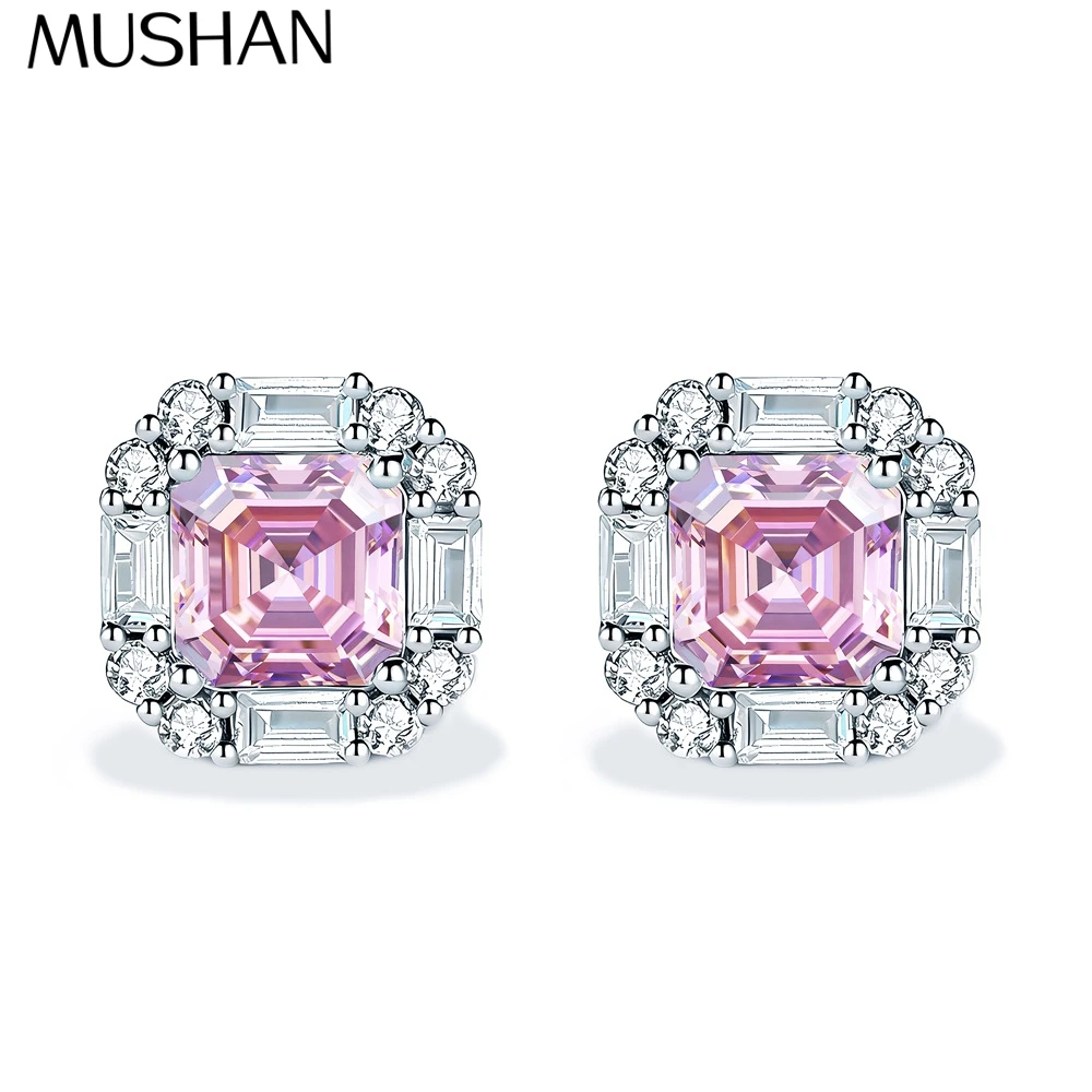 

Ювелирные изделия MuShan, серьги-гвоздики из стерлингового серебра 925 пробы, висячие серьги с бриллиантами HCD, подарок на девичник, элегантные ювелирные изделия, женские серьги, изысканные украшения