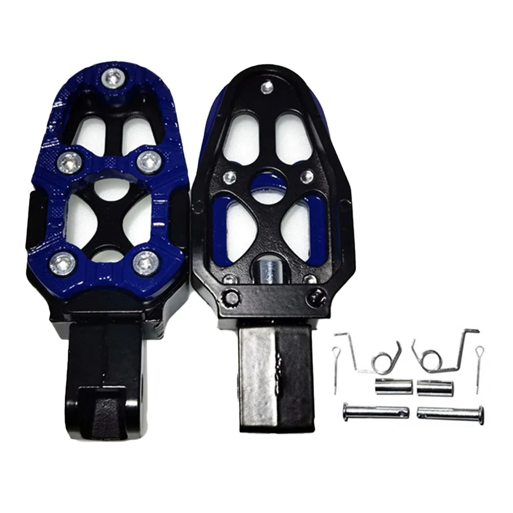 Motorcycle Modification Black Aluminum Alloy Pedals Anti-slip Pedals Easy Installation Process Non-deformed Design