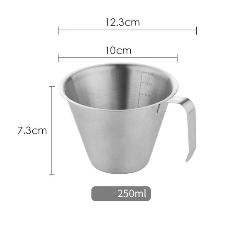 90ml/250ml Coffee Measuring Cup 304 Stainless Steel Espresso Extraction Cup Coffee Small Ounce Cup Barista Utensils