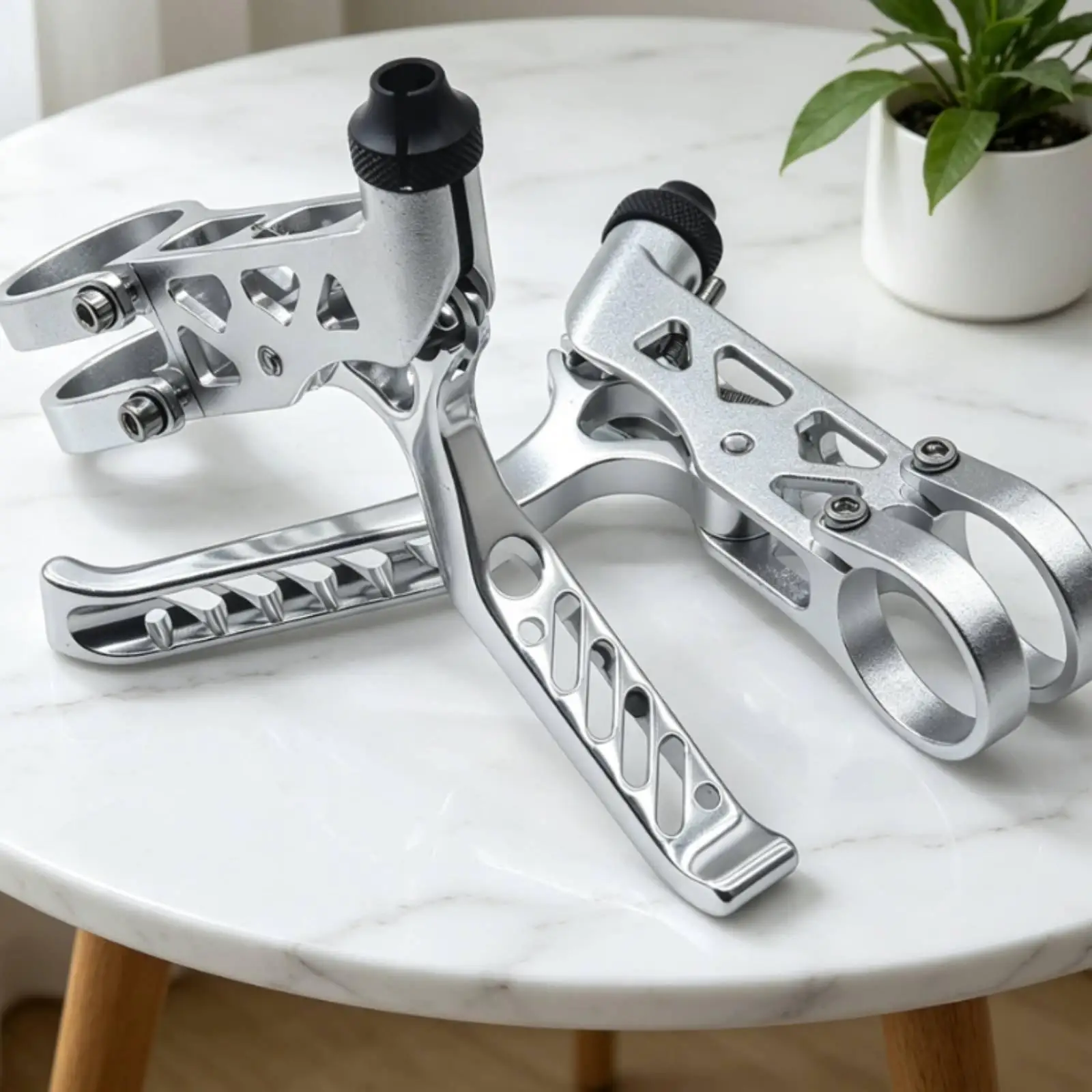 CNC Hollow Bicycle Brake Lever Adjustable Reach Lightweight Aluminum Handlebar Brake for Folding Bike Commuter Urban Transport