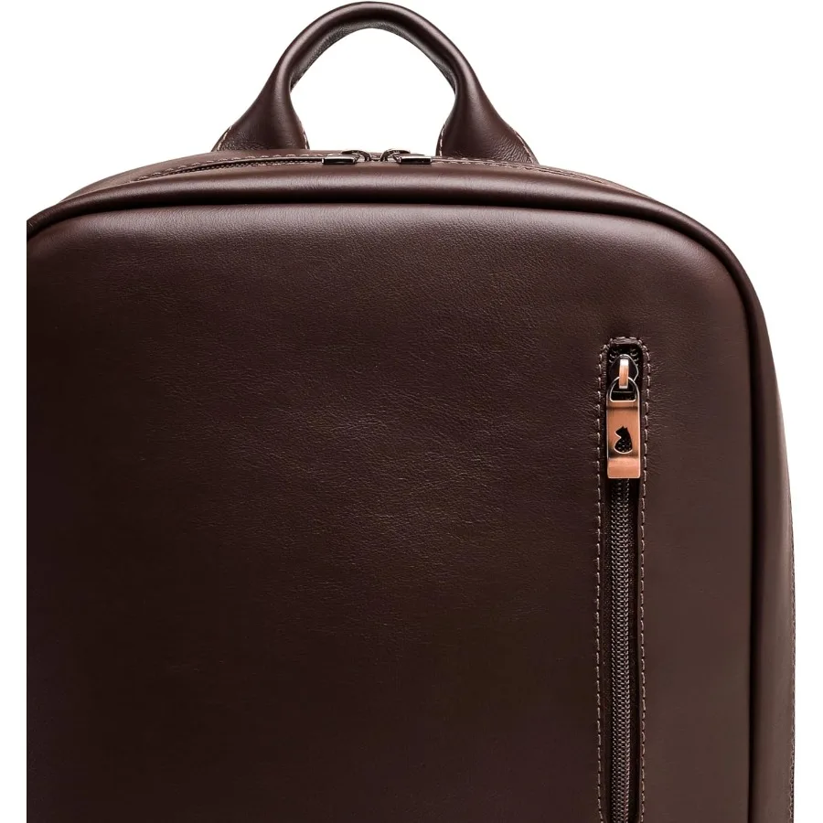 حقيبة ظهر للكمبيوتر المحمول من Nordweg Nomad NW089A خفيفة الوزن للعمل والسفر تناسب أجهزة الكمبيوتر المحمولة حتى 15.6 بوصة باللون البني