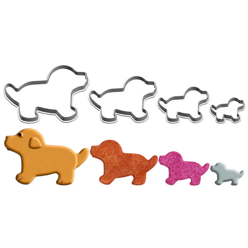 Cartoon Animal Plastic Molds,Dog,Owl,Fat Pig,Rhinoceros,Polar Bear,Cookie,Cookie Cake Decorating Fondant Cutters Tools