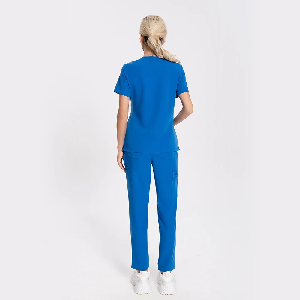 مجموعة دعك التمريض النسائية ثوب جراحي لعيادة الأسنان زي طبيب عمال شكل جودة عالية نعومة ممتازة نسيج TRS