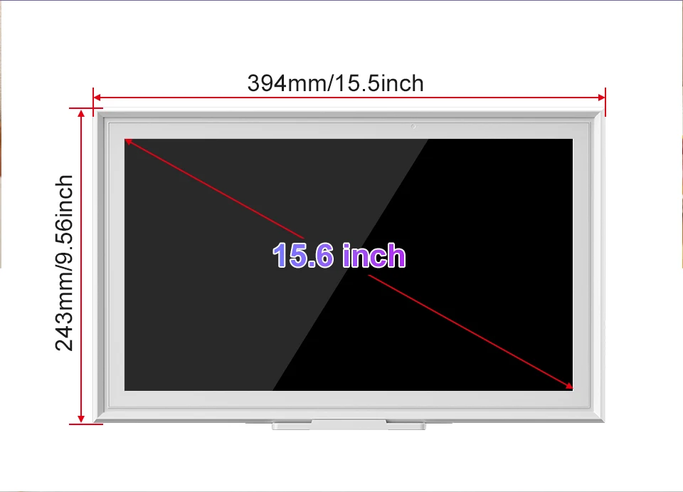 HGFRTEE 15,6-Zoll Smart Digitaler Kalender, FHD-Touchscreen-Display, Familienplaner & Digitaler Bilderrahmen, Wand-/Schreibtischmontage mit App – Detail 16