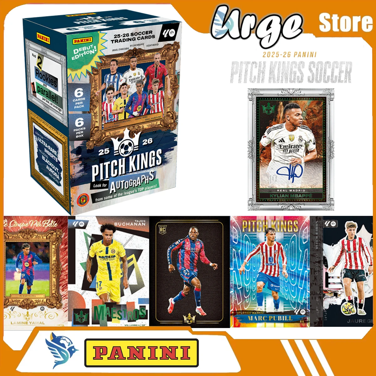 Panini 2026 NEW Prizm Counter Display FIFA World Cup Kylian Mbappé‌ Trading Card Football Collection Periphery Genuine Gift Boy