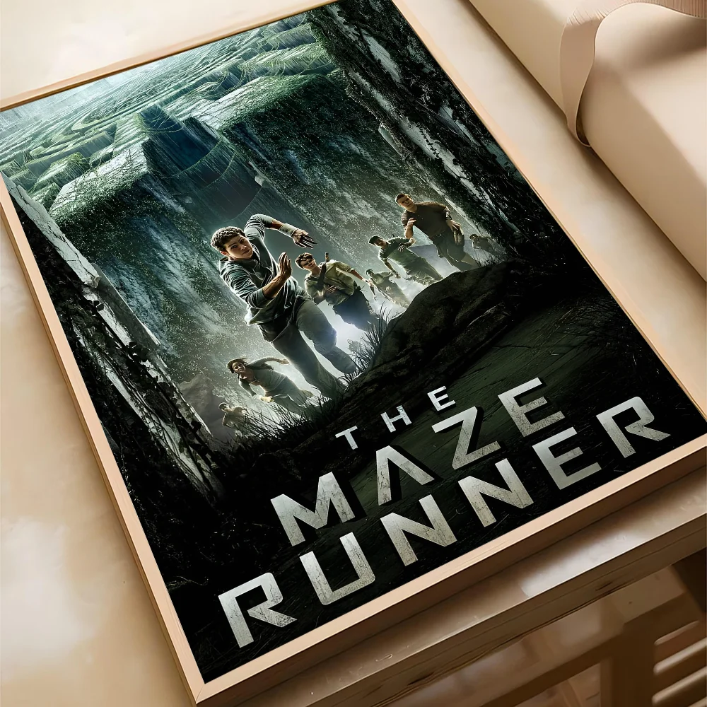 ملصقات لاصقة لفيلم عداء المتاهة ، ملصق ورق كرافت كلاسيكي ، لوحة جدارية ذاتية الصنع ، فن جمالي ، غرفة ، بار ، مقهى ، 1 * #6