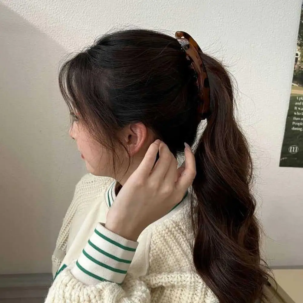 

12cm Banana Hair Clip For Women Girls Large Non-Slip Banana Hair Claw Clip Ponytail Holder Lady Styling Accessory For Thick Hair