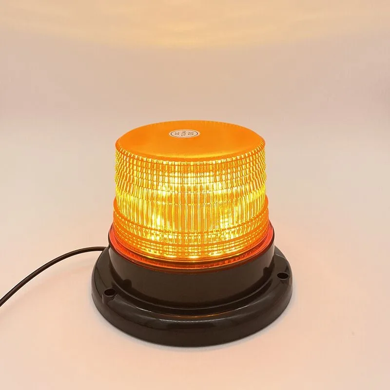 Car Truck Roof Top Warning Light Emergency LED Strobe Light Flashing Beacon with Magnetic Base for Security Auto 24V