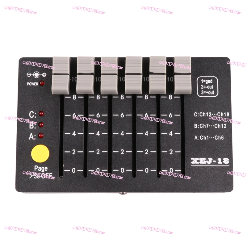 

DMX512 Controller, Stage Lighting Test/Repair/Debugging Mini Small Console Battery Portable, Dimming Console