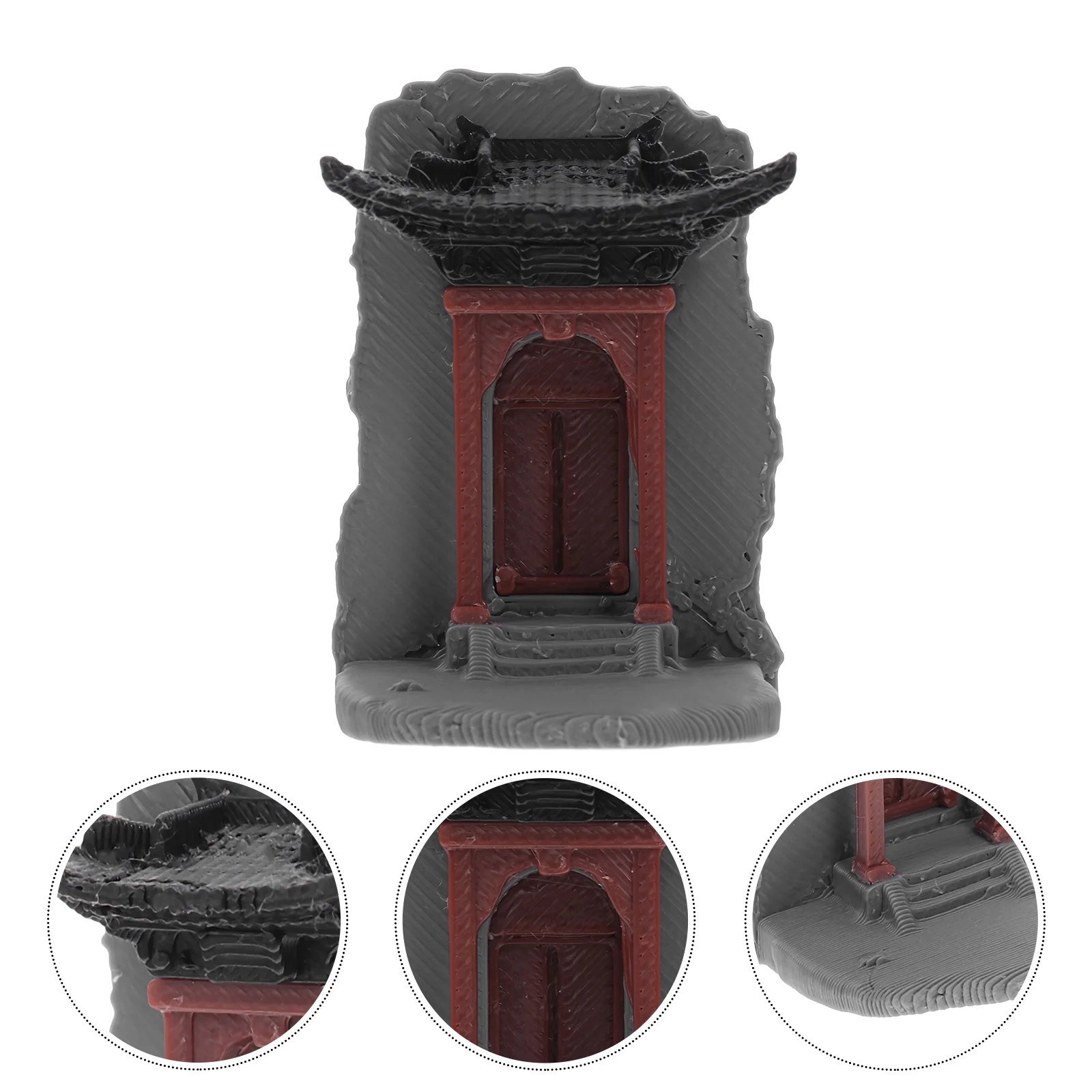 Micro Landschap Ornament Miniatuur Plantenbak Potten Standbeeld Architectuur Outdoor Zen Beeldjes Plastic Tuinpoort Kantoor Pagode