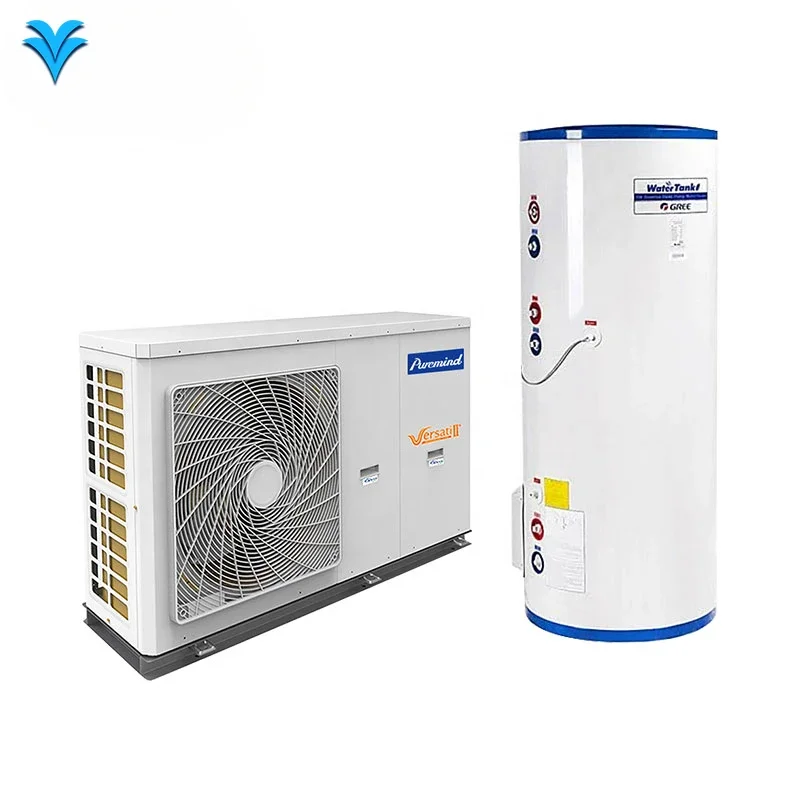 Puremind Gree Air Source to Water Heat Pump Water Heater Factory OEM Heating And Supplying Hot Water Heat Pump