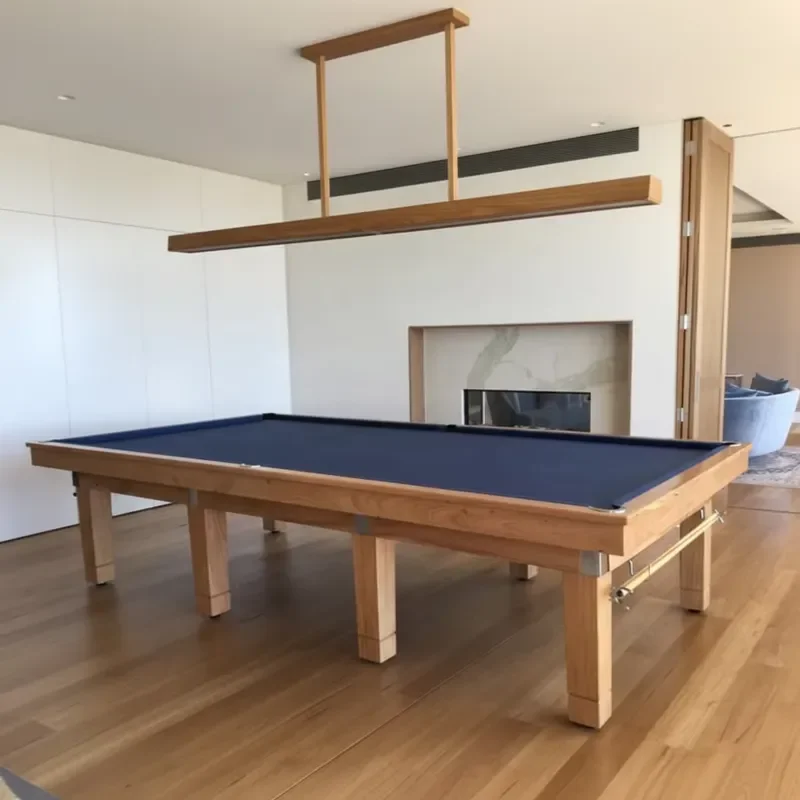 Customized Tournament Grade Pool Table Professional 12ft Slate Bed Solid Wood Construction for Clubs