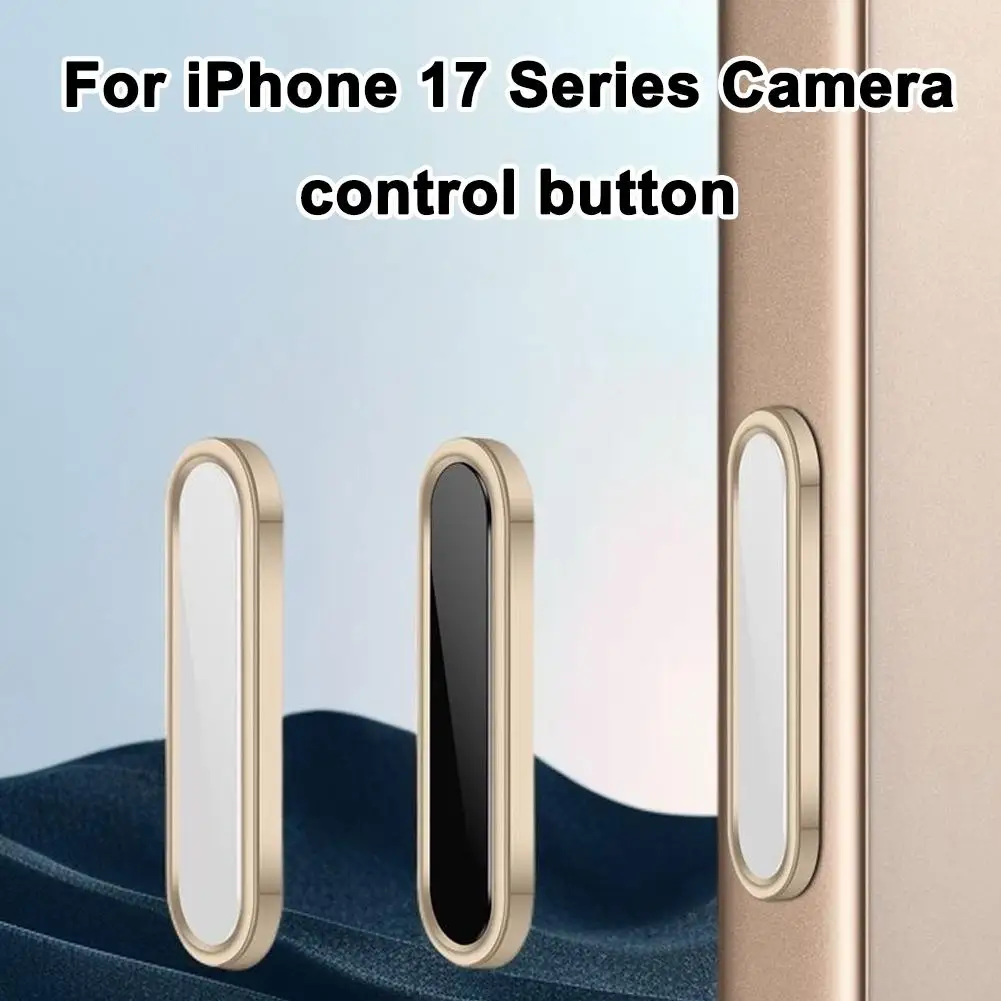 For iPhone 17 Pro Max Side Button Camera Control Metal Stickers, Aluminum Side Touch Key Protective Cover, Easy Installation