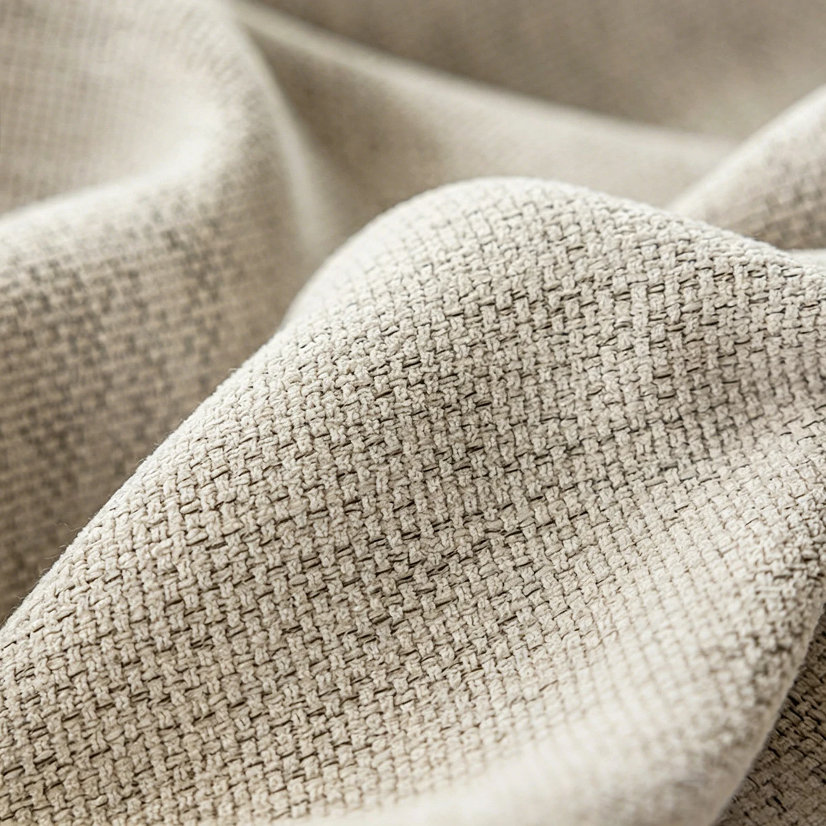 1pc Japanese Cotton Linen Curtain, Bedroom Living Room Balcony Semi-Transparent Hemp Sheer, Light Filtering Not See-Through, 1 P