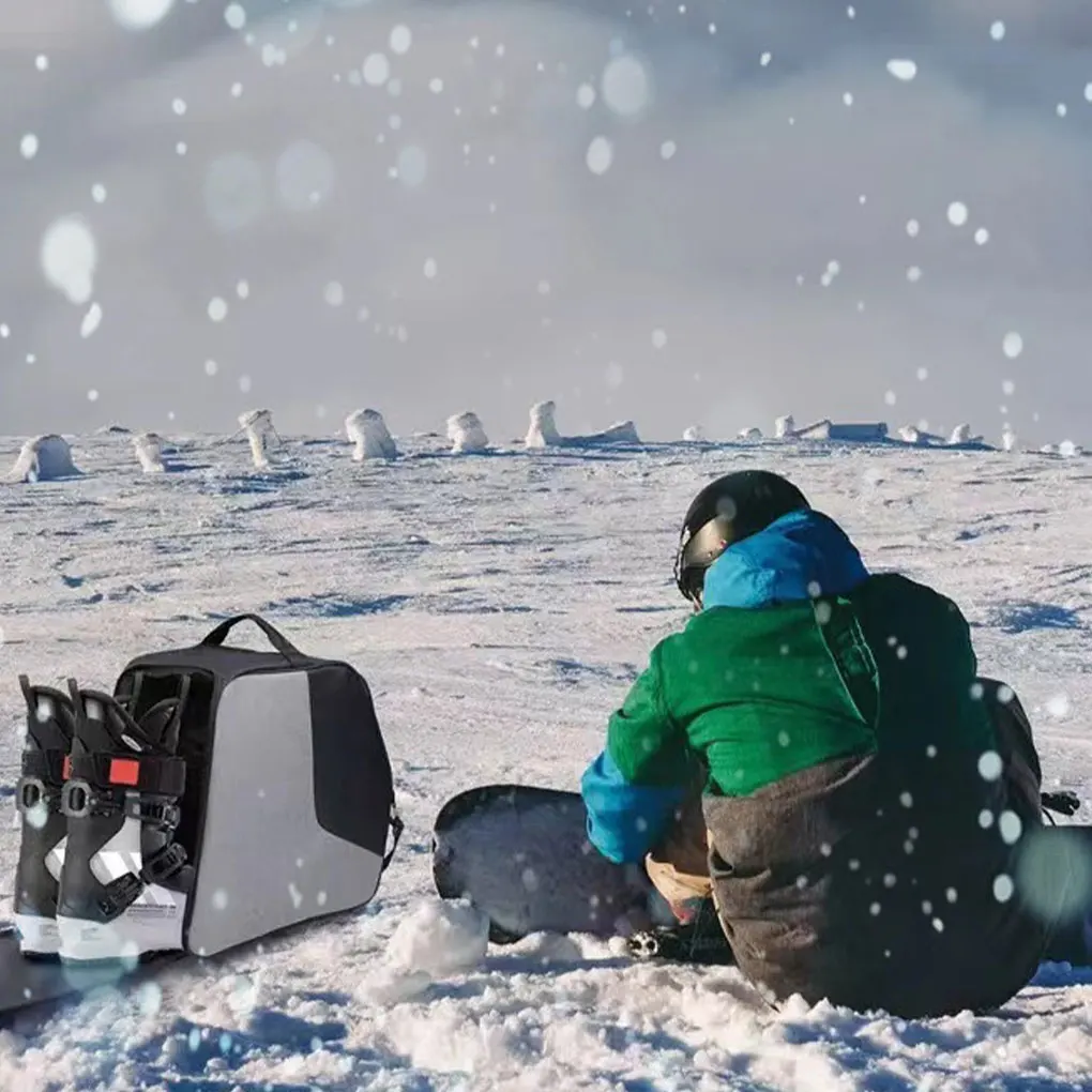 New Ski Boot Bag - Boot Bag Kids Waterproof Ski Boot Snowboard Boot Bag Travel Ski Boot and Helmet Bag for Goggles, Gloves