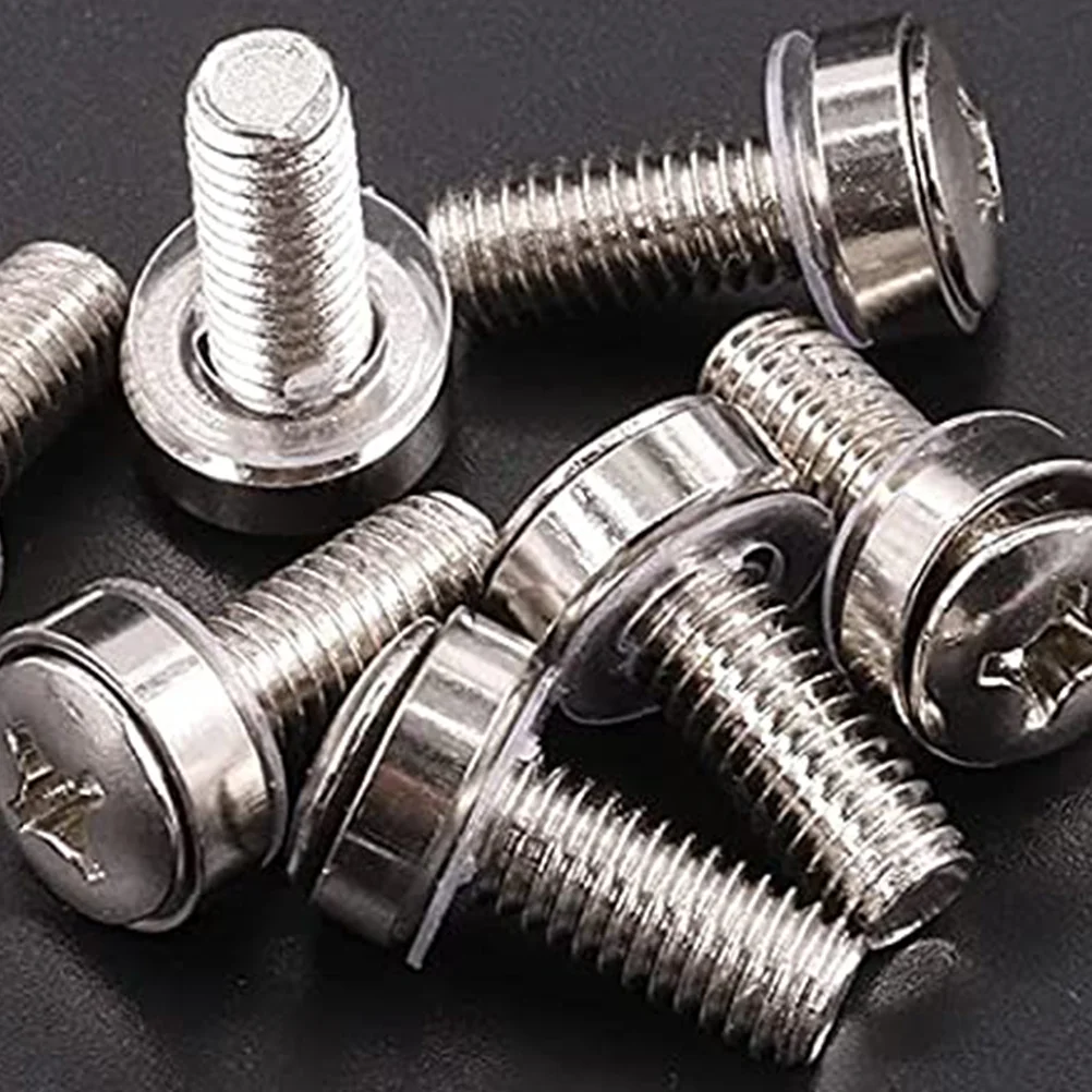 

1 set Premium Carbon Steel Cage Screw Nuts Set For Server Rack Mounting Square Insert Hardware Replacement Screws Fasteners