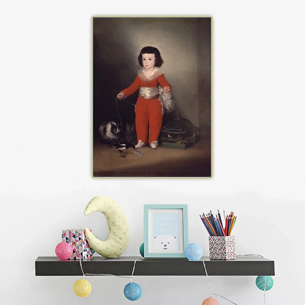 Francisco Goya " Manuel Osorio Manrique de Zúñiga" lienzo arte estético pintura al óleo póster imagen decoración de pared decoración del hogar