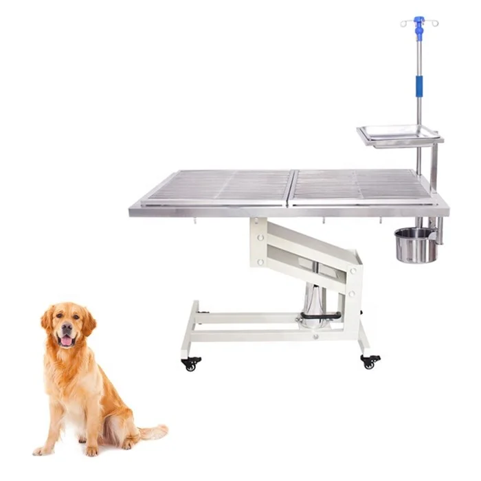 

Hydraulic/electric Veterinary Operating Table Medical Stainless Steel Vet Grooming Equipment Animal Examination Table
