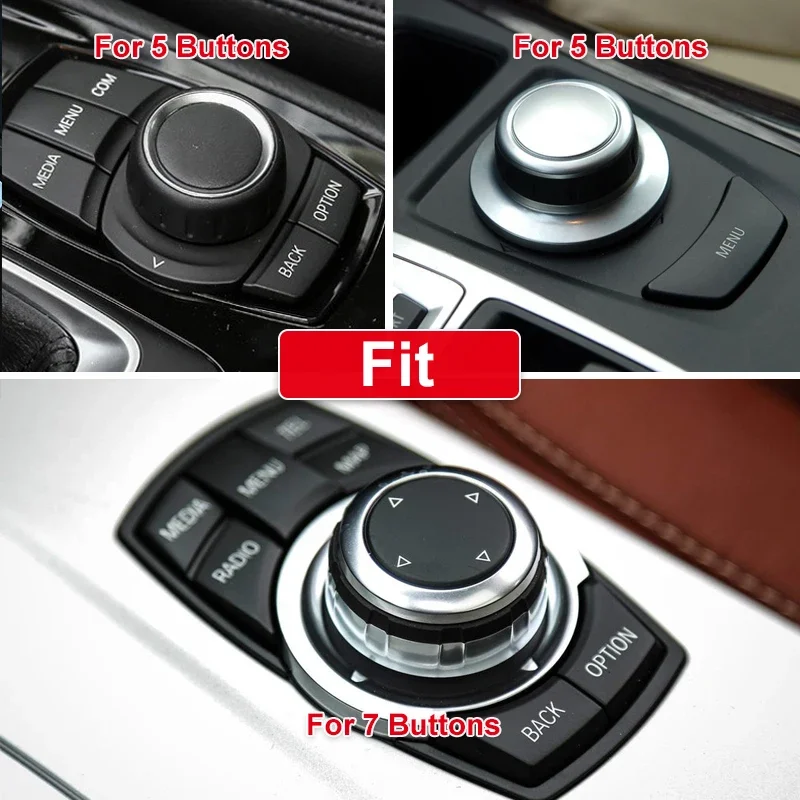 Original Upgrade Car Multimedia Button Cover iDrive Stickers for BMW F30 F10 F11 F07 F01 F02 E60 E90 E91 E92 E93 F20 F21 F22 F32