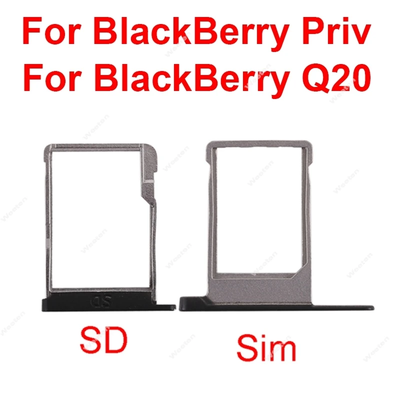 SIM Card Tray Holder For BlackBerry Priv SIM Card Slot Socket Adapter For BlackBerry Q20 Replacement Repair Parts