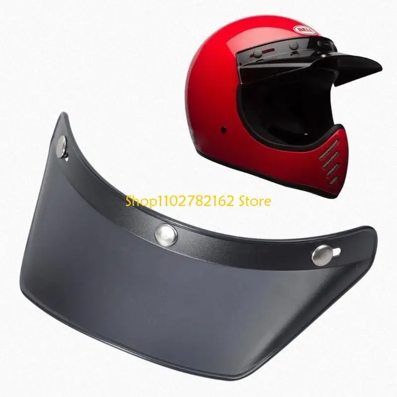 

547B 3 Pin Buckle Open Face HelmetVisor 3 Clip Helmet Visor for All Kinds of Helmets Universal Visor