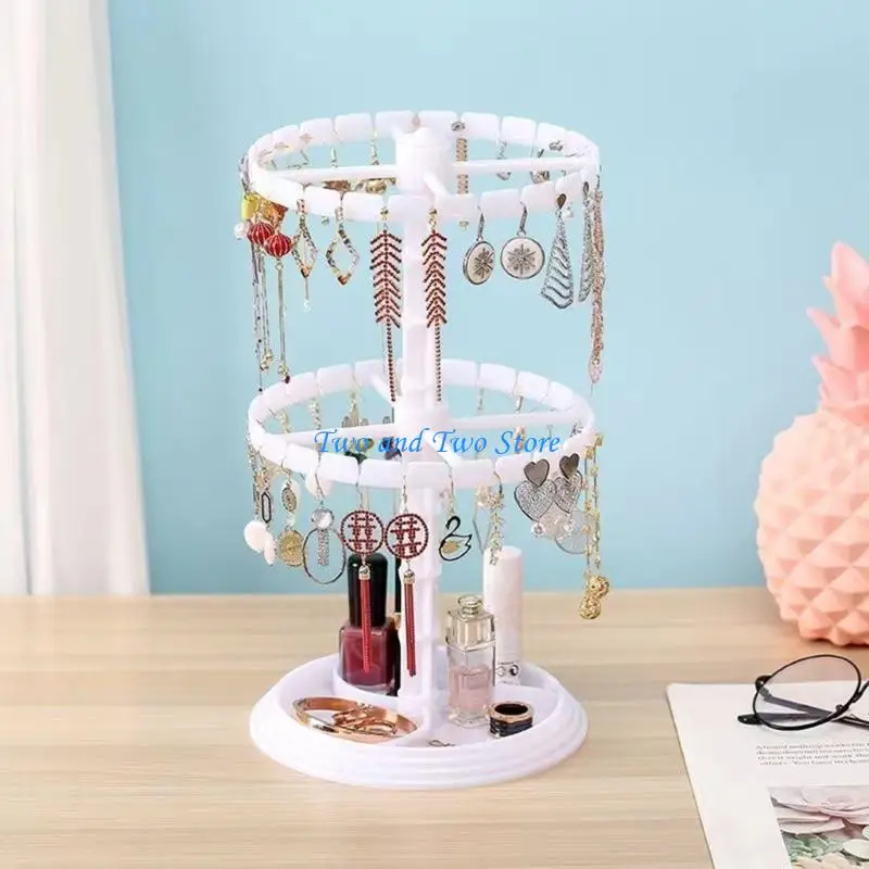 HX6F Versatile Jewelry Storage Solution Rotating Jewelry Stand for Home Use