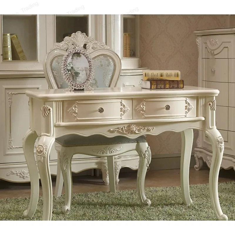 

Desk white simple European laptop computer desk bedroom writing desk