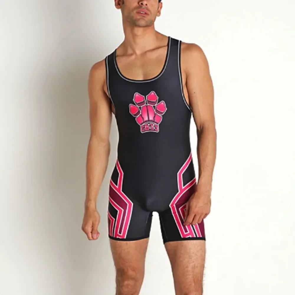 

Wrestling Singlet Tummy Control Wear Gym Sports Sleeveless Triathlon Powerlifting Clothing Breathable Running One Piece Bodysuit