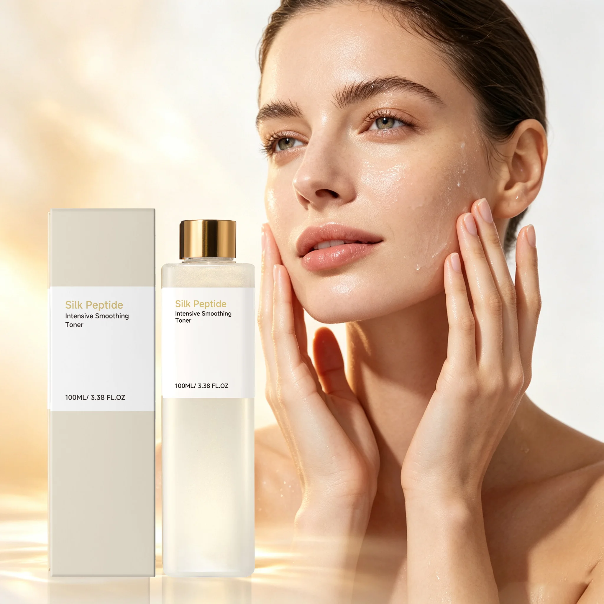 100L Facial Toner Daily Moisturizing Improve Smoothness Refreshing Non-sticky Soothing Redness Glowing Face Toner for All Skin
