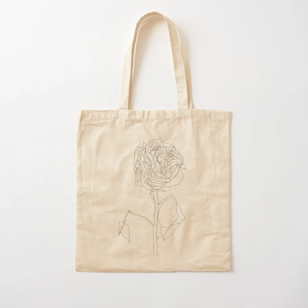 

Single Rose Tote Bag shopper bag woman reusable shopping bag