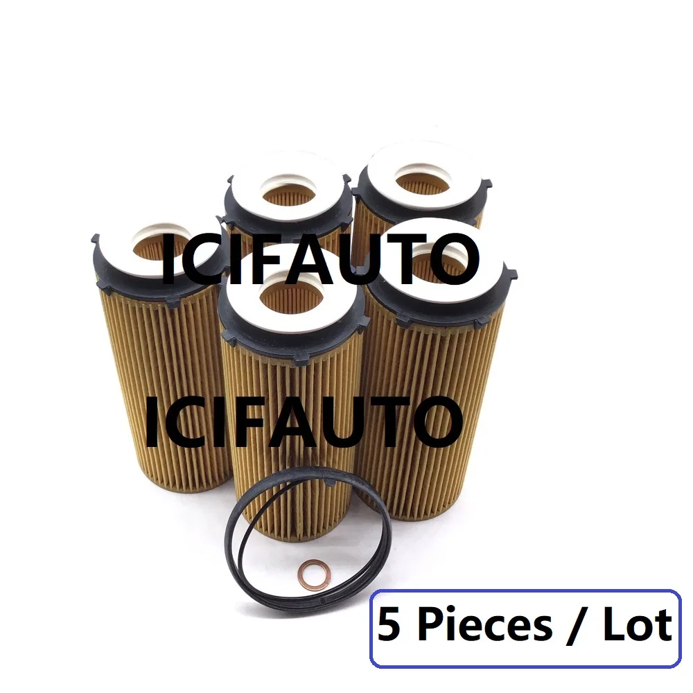 Filtro de aceite de motor diésel 11427808443 para BMW, 3, 5, 7, X5, X6, 325/330/525/530/535/740d, E90, E92, E93, F07, F10, X5, E70, X6, HU720/3x