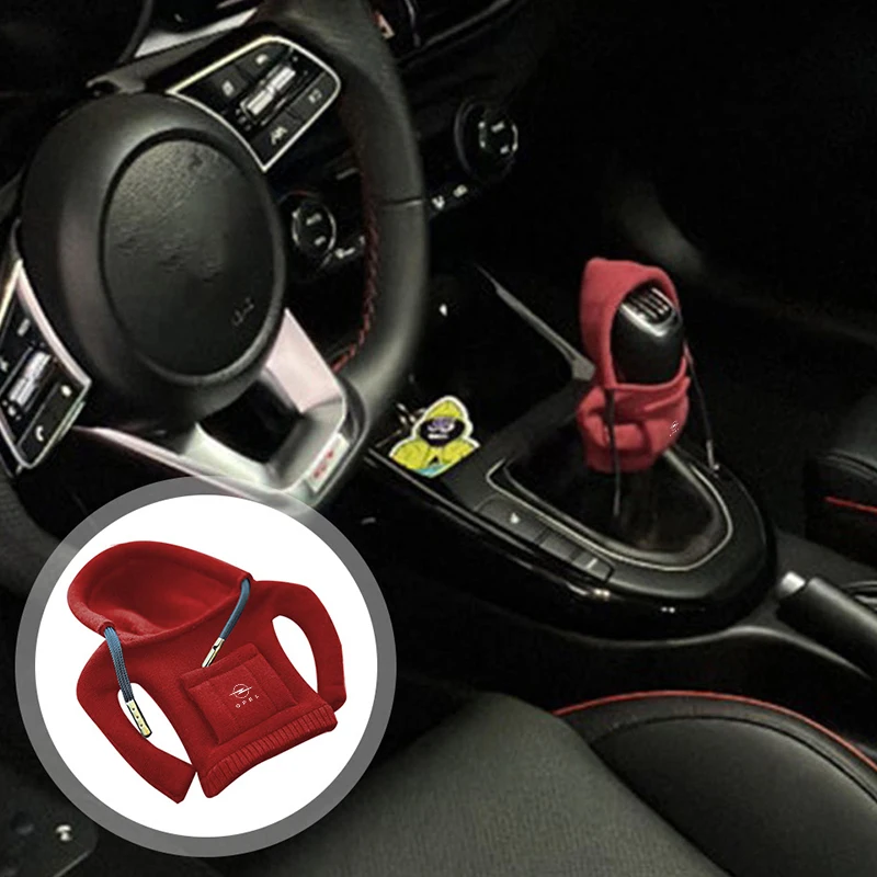 Car Shifter Cover Stylish Creative Hoodie Grip Sleeve Shifter Cover For Opel Insignia Vivaro Vectra Astra Corsa Ampera Grandland