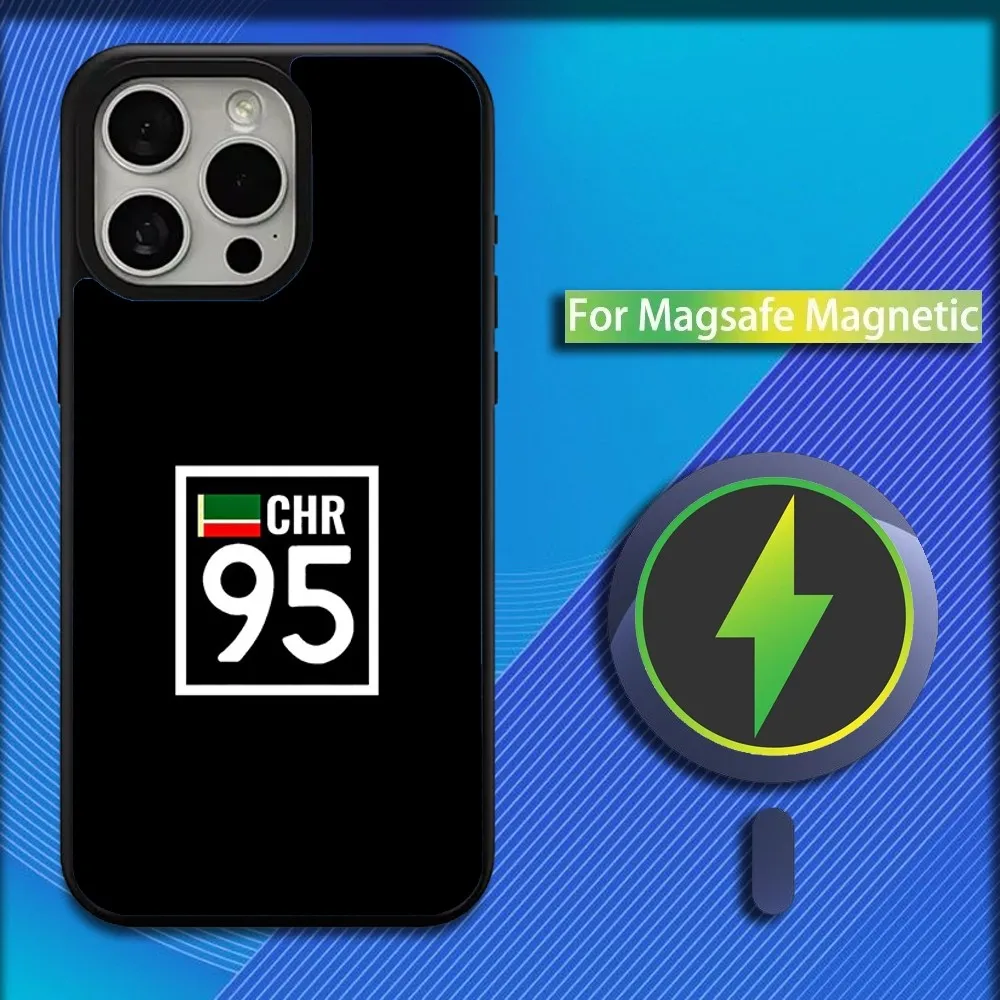 Chechen National 95 Flag Phone Case For iPhone 16,15,14,13,12,11,Plus,Pro,Max,Mini Magsafe Magnetic Wireless Charging