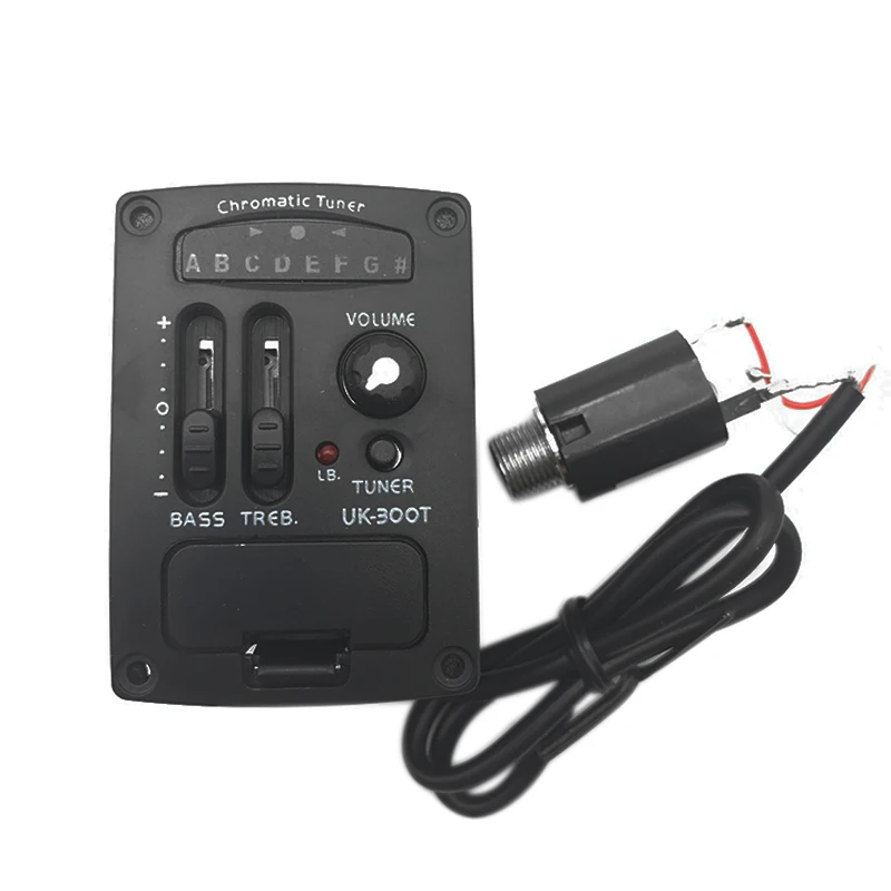 Cherub GU-3 /UK300T/UK2000  Acoustic Ukulele Preamp System 2/3Band EQ for Ukulele with Chromatic Tuner Ukulele Pickup