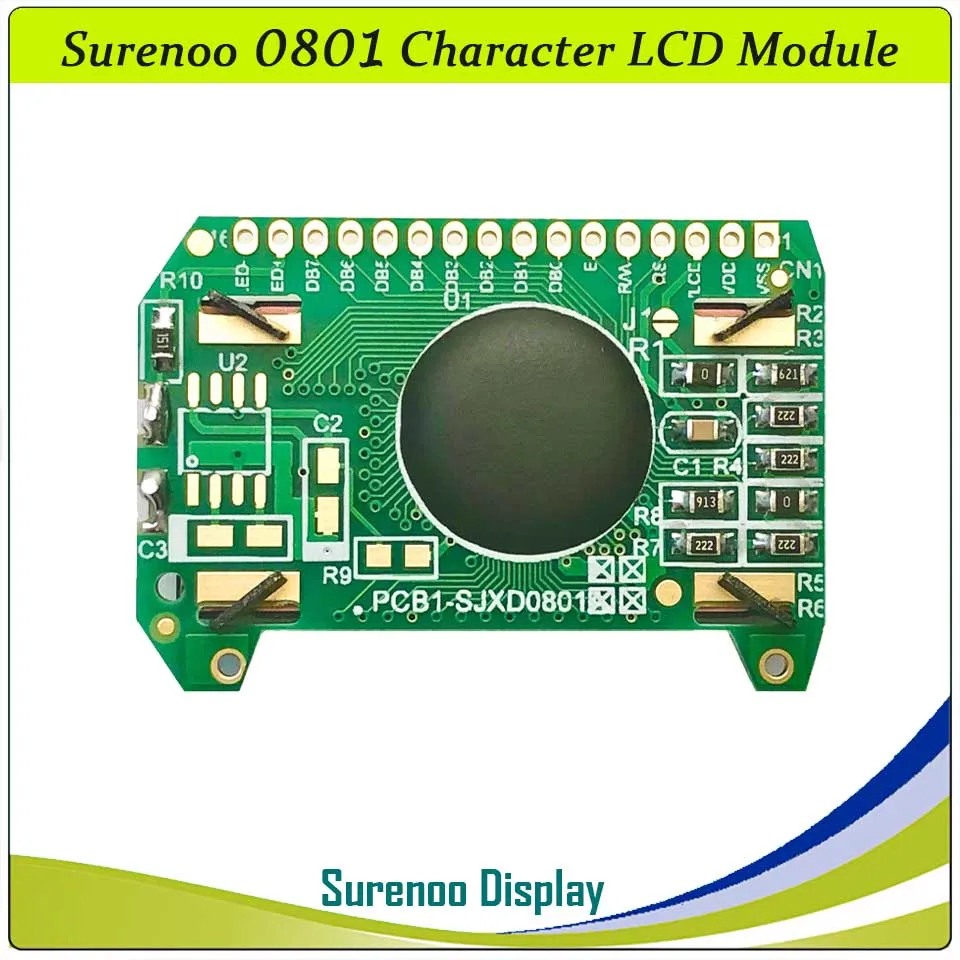 Imagem -02 - Surenono-módulo de Tela Lcd 0801 801 8x1 8x1 Lcm Aip31066 Splc780d Ks0066 Hd44780