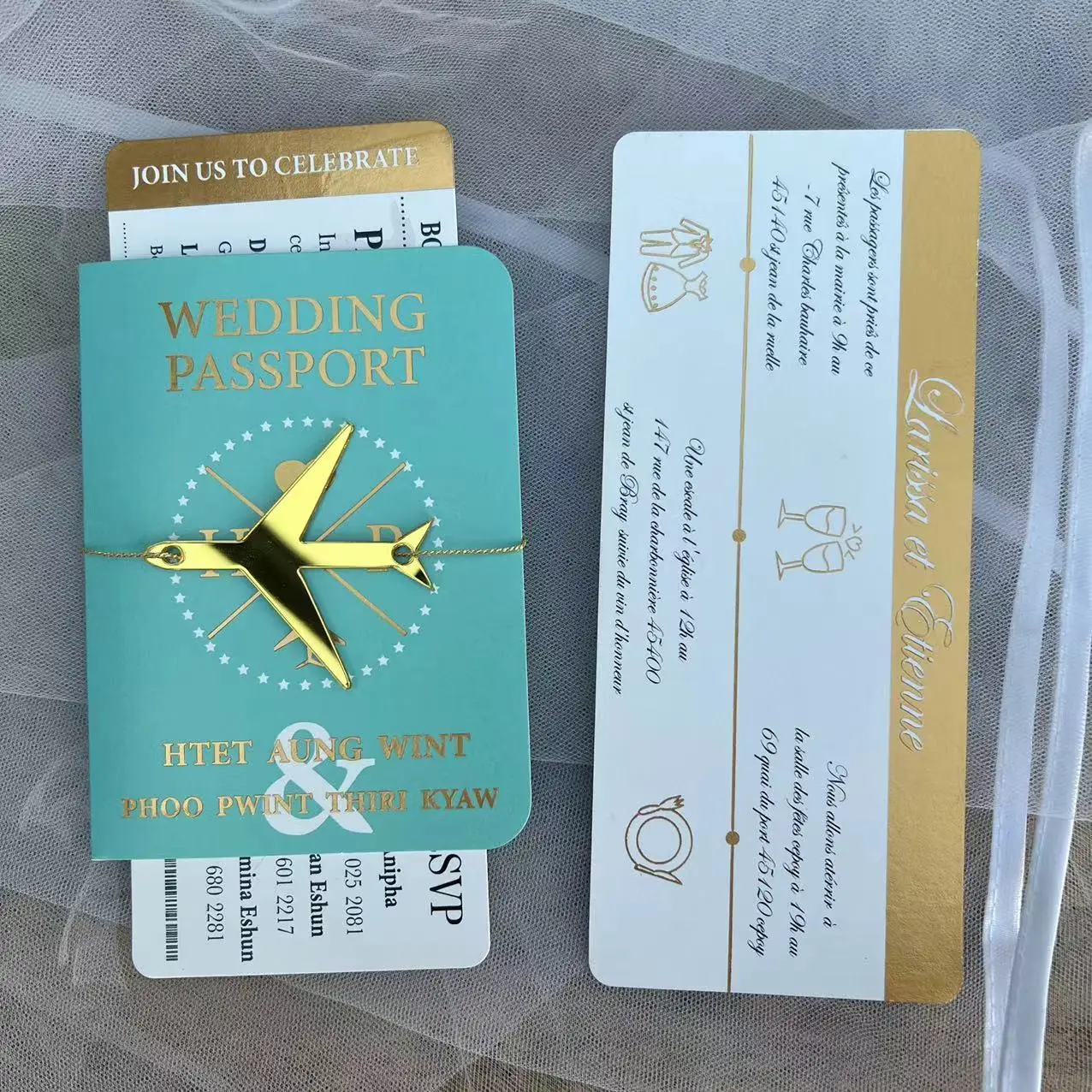 Gedruckte Einladung mit verschiedenen Namensfotos – anpassbare personalisierte Event-Einladungskarte – Detail 12